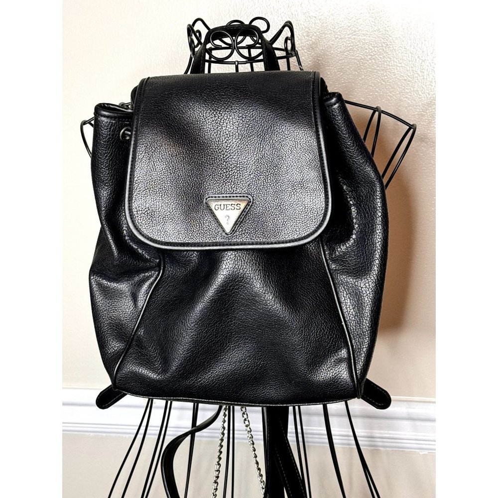 Vintage Guess Faux Leather Backpack